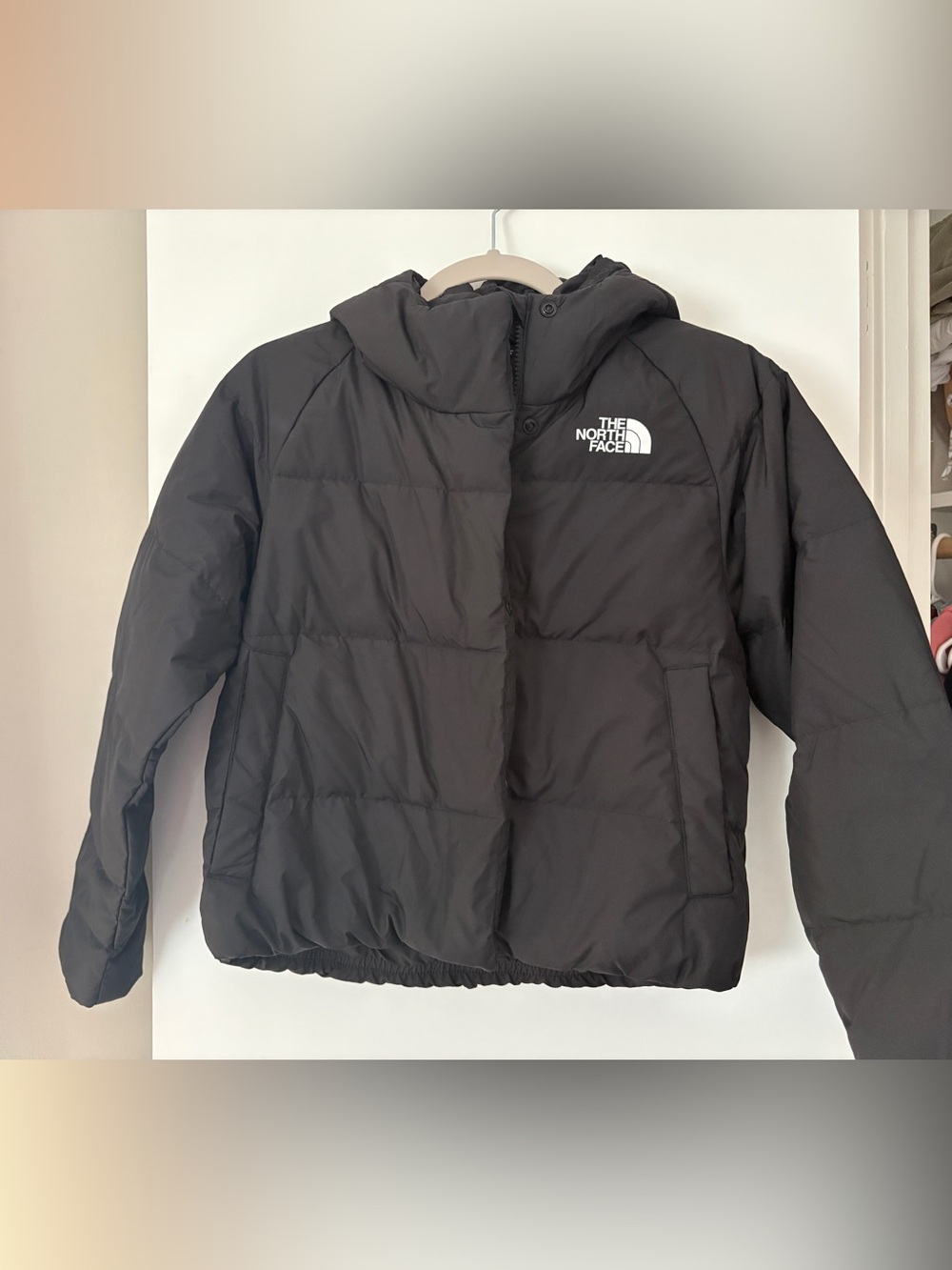The North Face Black Kids Hooded Puffer Jacket